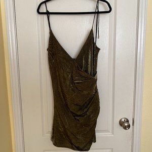 Patrizia Pepe Gold Mini Dress